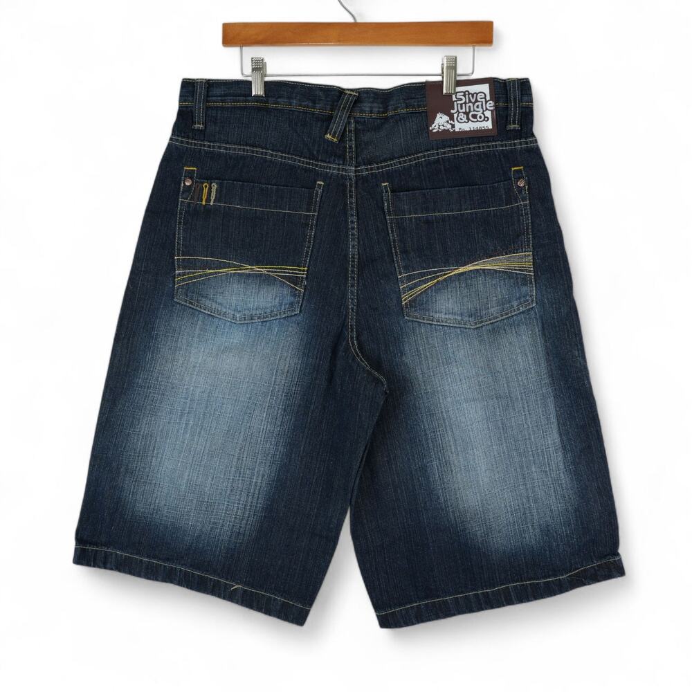 Vintage 5ive Jungle & Co Shorts Mens 36x14.5 Y2K‎ Baggy Jorts Skater Grunge Rap